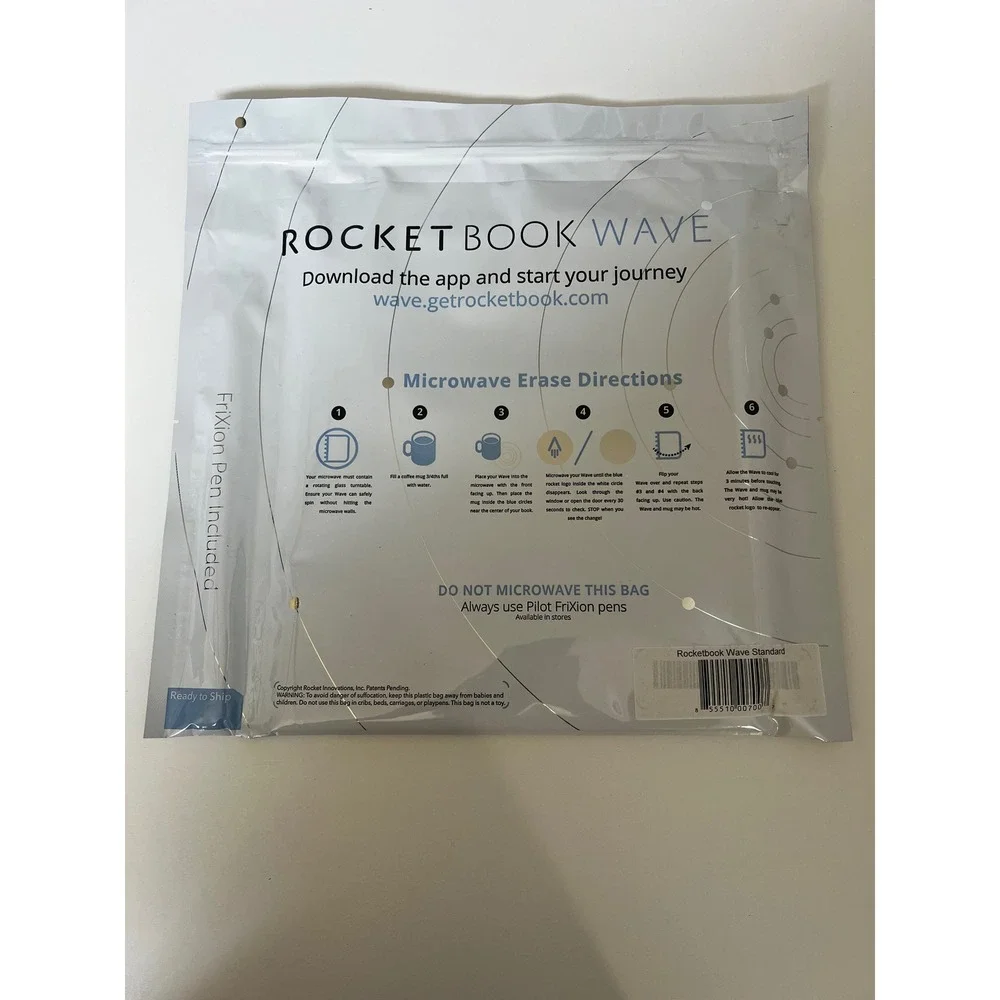 Rocketbook‎ Wave Standard - The Intelligent Reusable Notebook - NEW